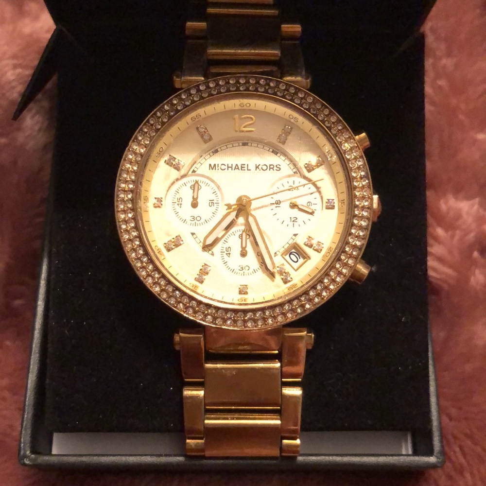 Michael Kors gold colored watch